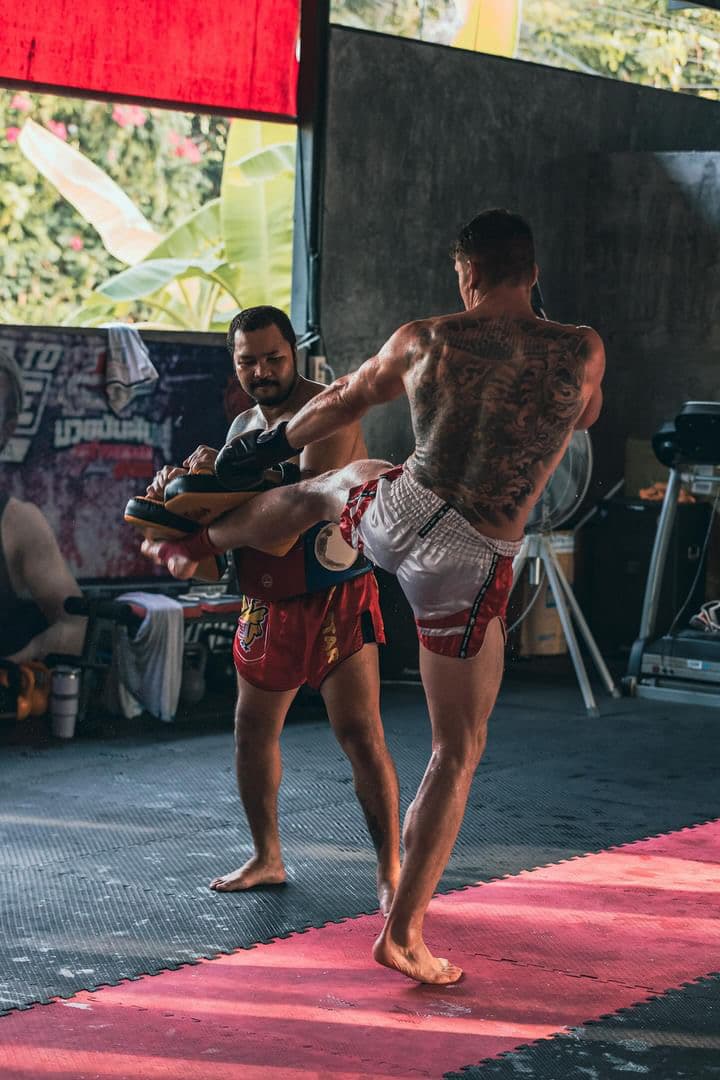 Training am Vormittag im Singha Muay Thai Gym, Phuket